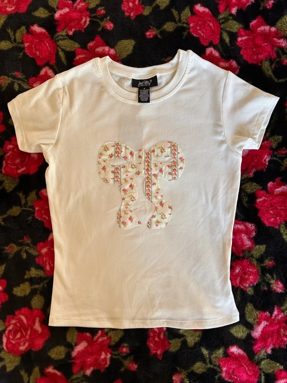 ***SOLD*** Just Polly Matching Tee and Shorts Rose Coquette Set - Picture 2 of 16